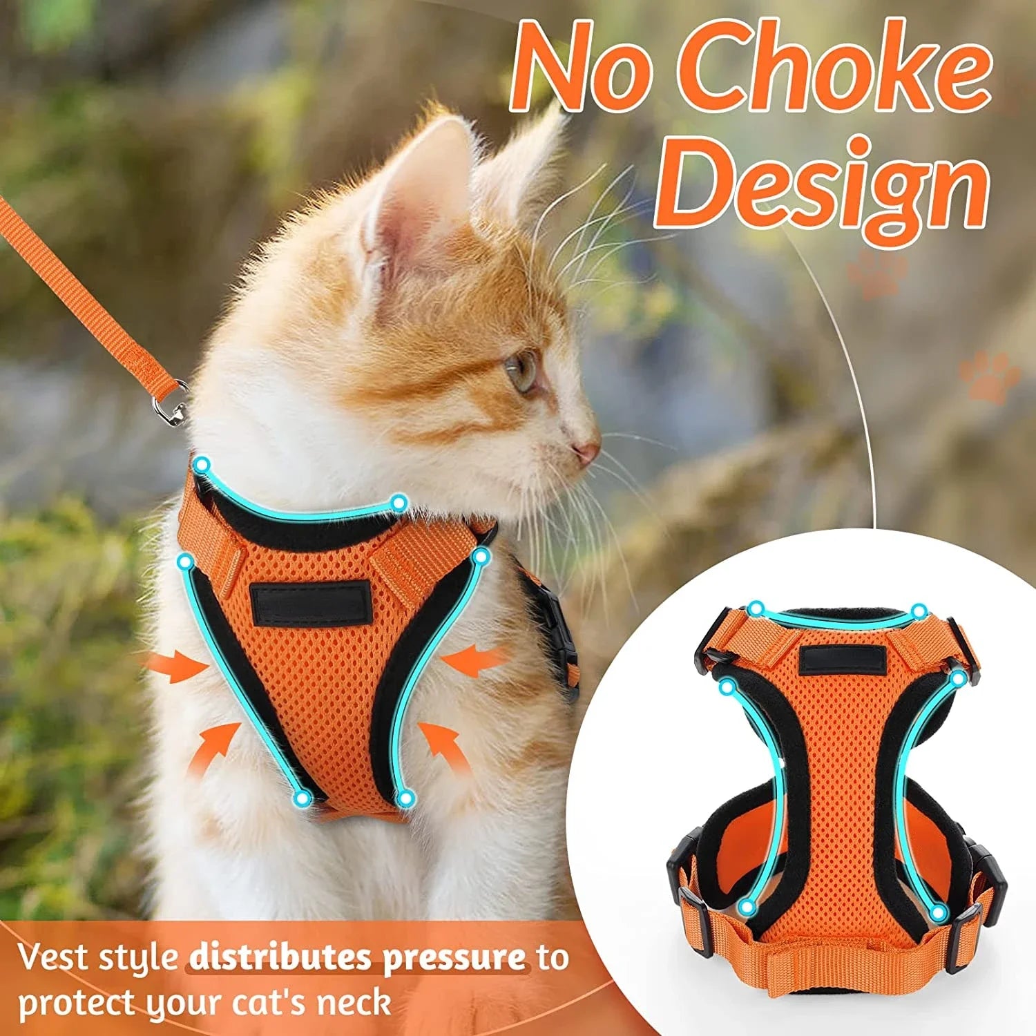 Cat Harness and Leash Pet Friendly Supplies