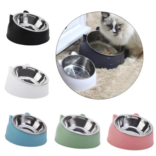 Raised Non Slip Cat Shape Bowl Pet Friendly Supplies