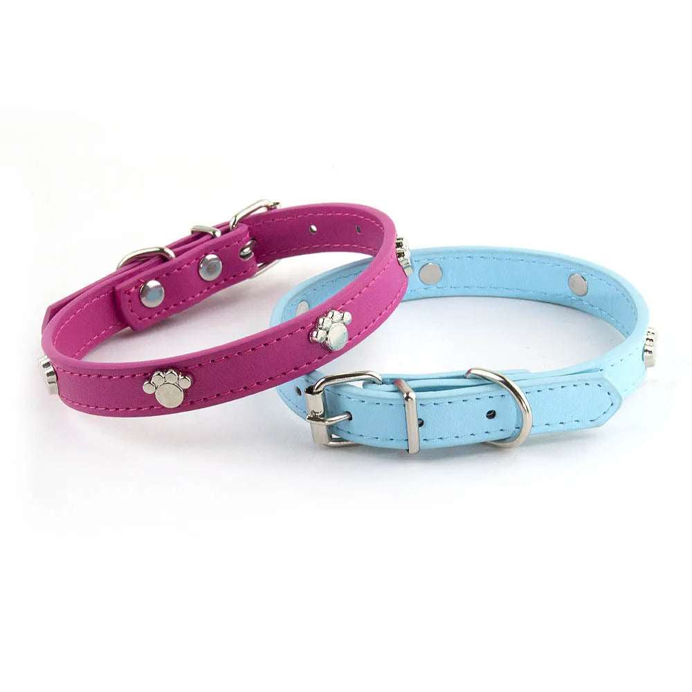 Paw Leather Durable Dog Collars - Pet Friendly Supplies