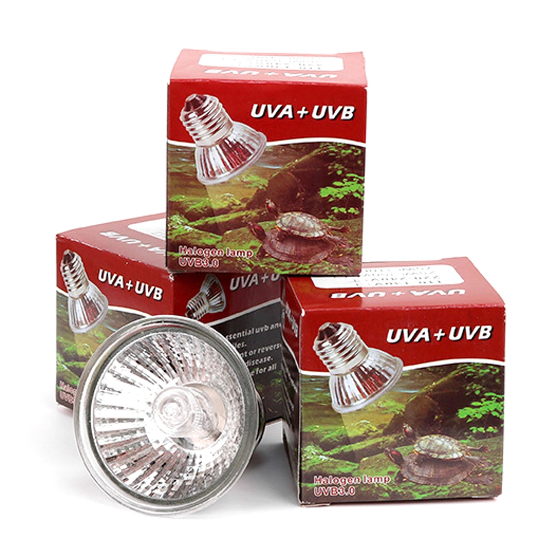 25/50/75W UVA+UVB 3.0 Reptile Lamp Bulb Turtle Basking UV Light Bulbs Heating Lamp Amphibians Lizards - Pet Friendly Supplies