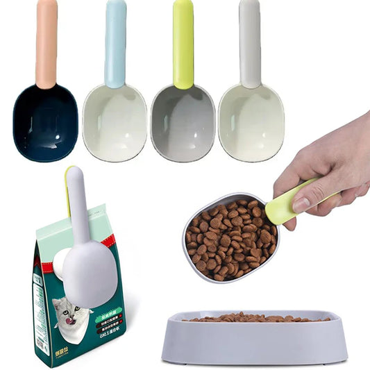 Food Shovel with Sealing Bag Clip Pet Friendly Supplies