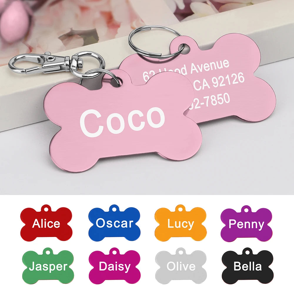 Personalized Dogs  ID Tag Pet Friendly Supplies