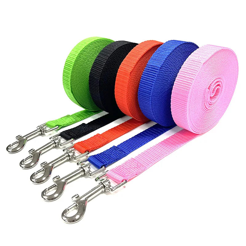 1.5M 1.8M 3M 4.5M 15M 30M Nylon Dog Training Leashes Pet Friendly Supplies