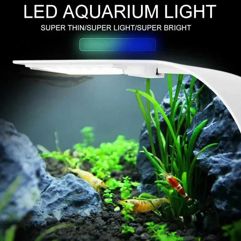 Super Slim LED Aquarium Light 5W/10W/15W Aquatic Pet Friendly Supplies