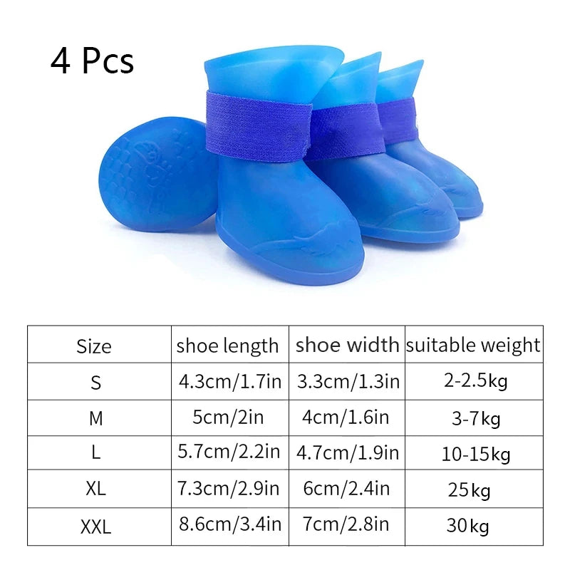 Waterproof Pet Rain Shoes Pet Friendly Supplies