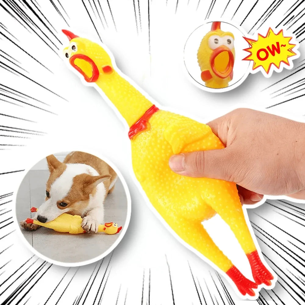 Funny Screaming Chicken Dog Chew Toy Pet Friendly Supplies