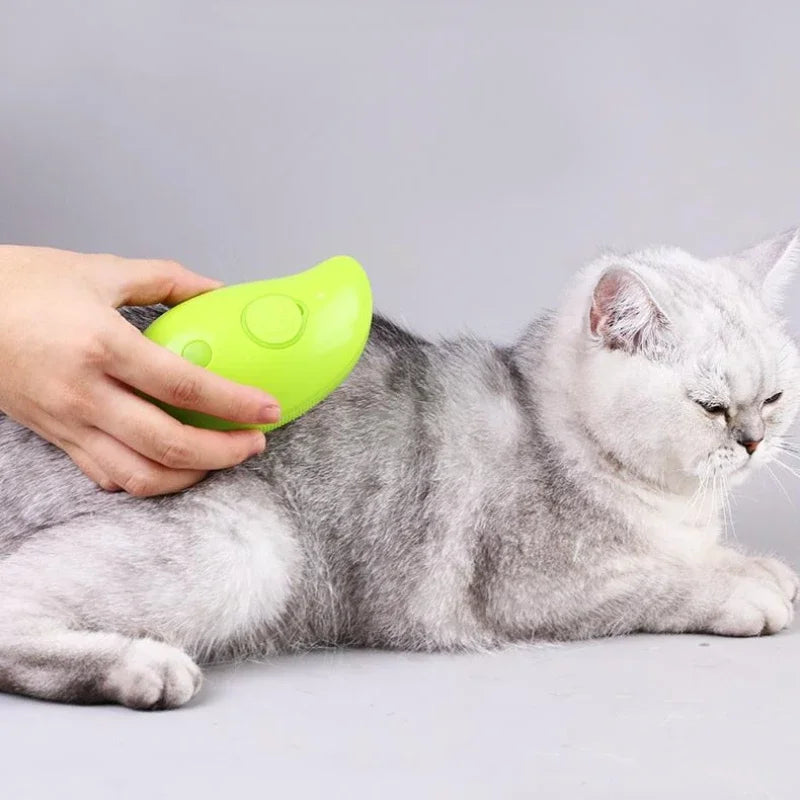 3 In 1 Electric Spray Cat Steam Brush Pet Friendly Supplies