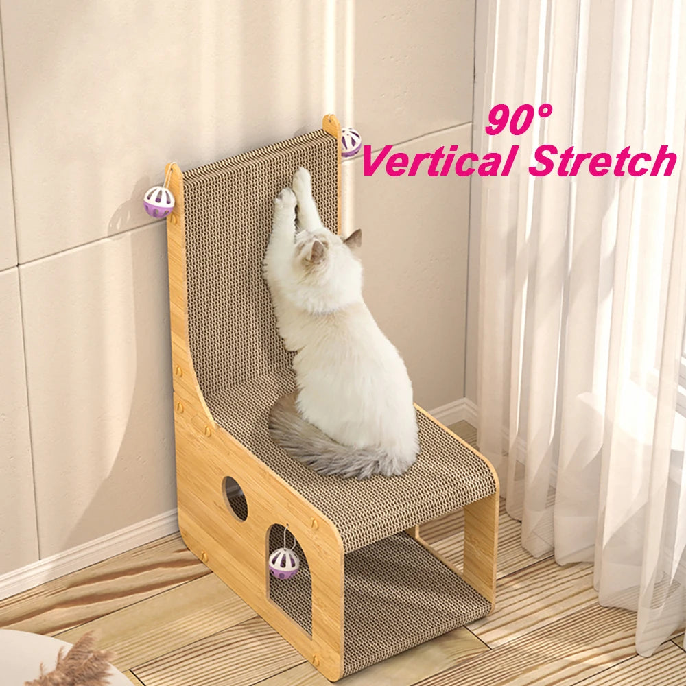 L-Shaped Cat Scratching Post Pet Friendly Supplies