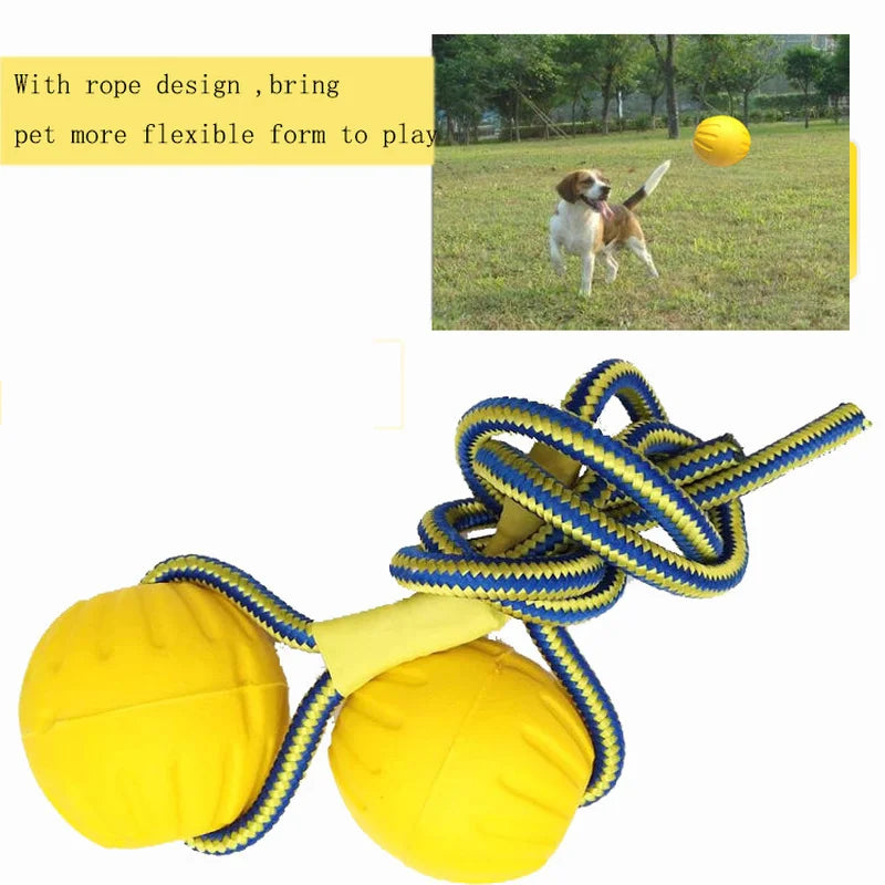 Interactive Rope Ball Toy For Play Chewing Dog Training Pet Friendly Supplies