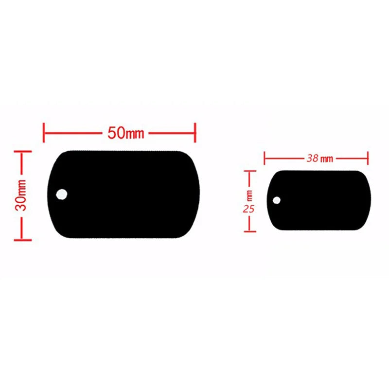 Aluminum Military Pet Id Tags Pet Friendly Supplies