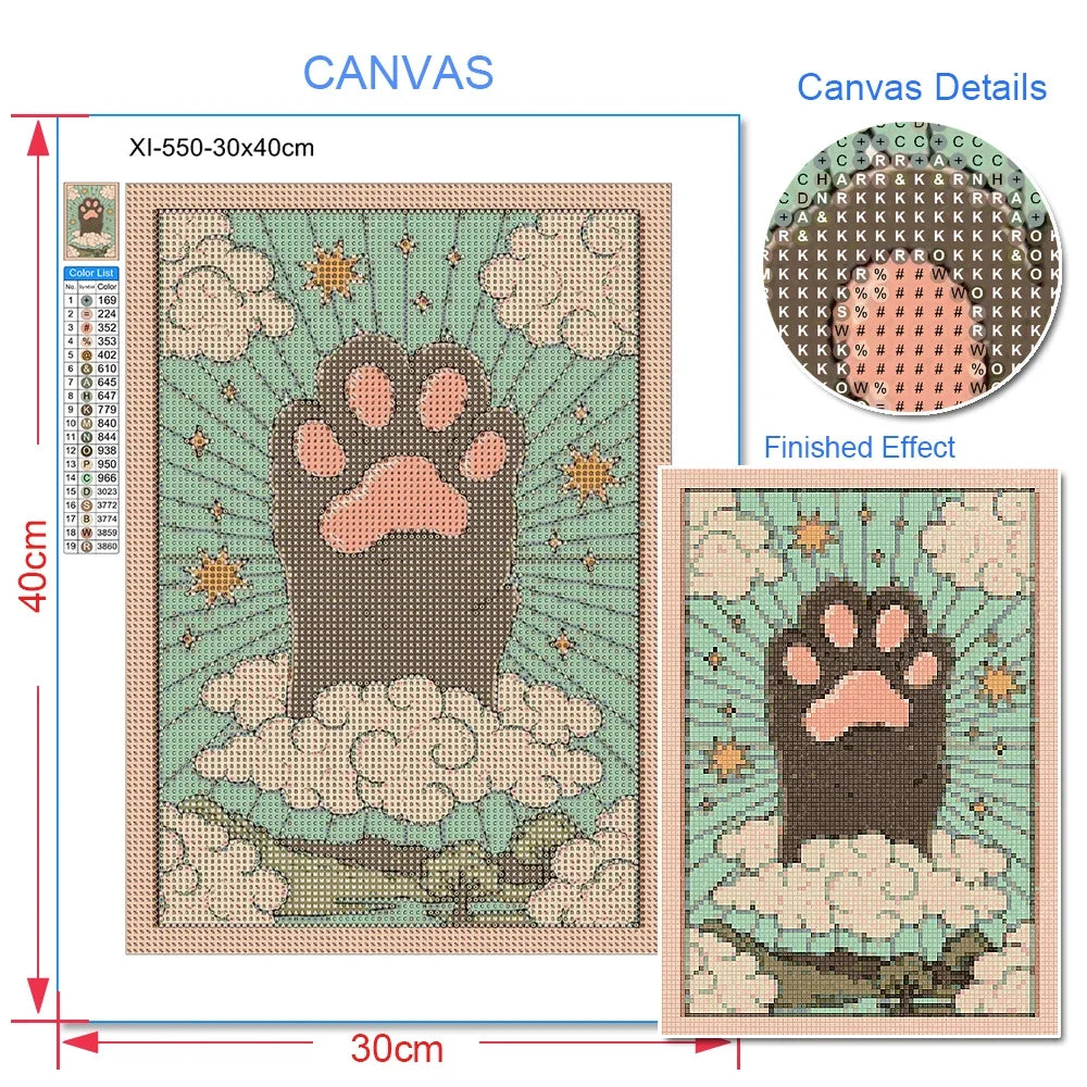 Diamond Painting Cross Stitch Kits Pet Friendly Supplies