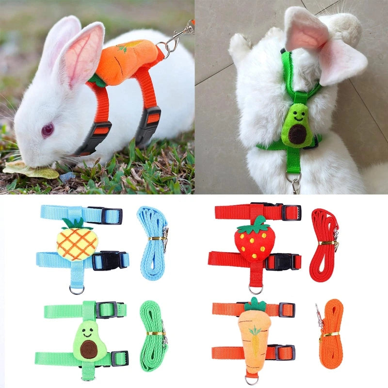 Harness and Leash Set Adjustable for Small Animals Pet Friendly Supplies