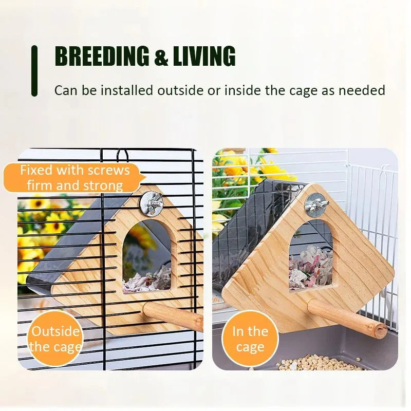 Transparent Bird Nest Breeding Box Cage Pet Friendly Supplies