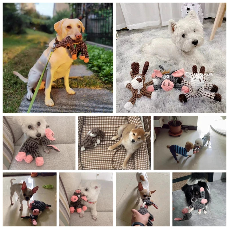 Plush Bite Resistant Squeaky Toy Pet Friendly Supplies