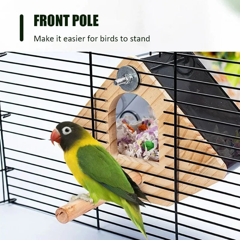 Transparent Bird Nest Breeding Box Cage Pet Friendly Supplies