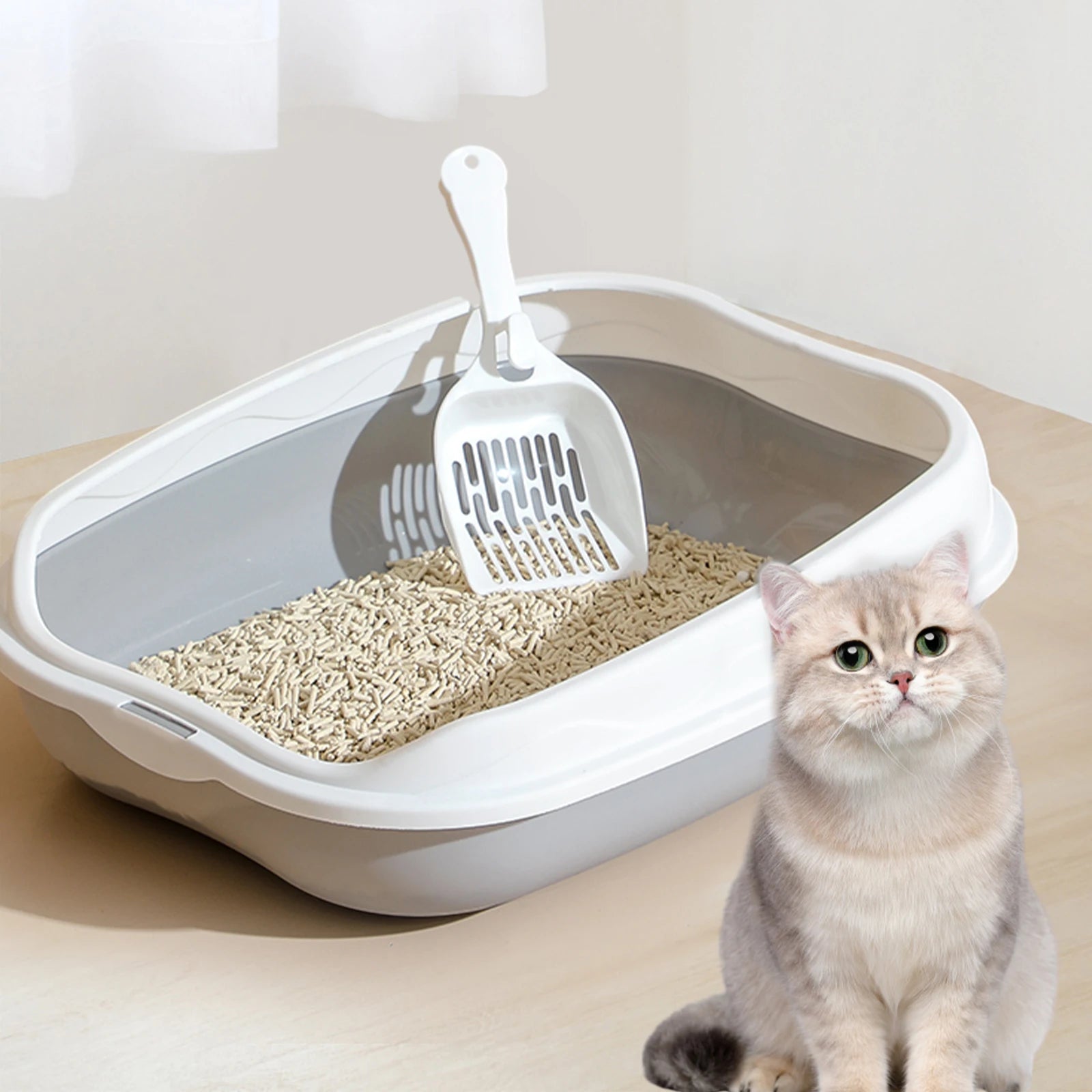 Cat Litter Box Portable Bedpan Pet Friendly Supplies