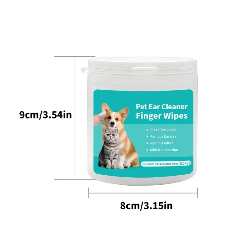 Pet Disposable Ear Cleaning Wipes Pet Friendly Supplies