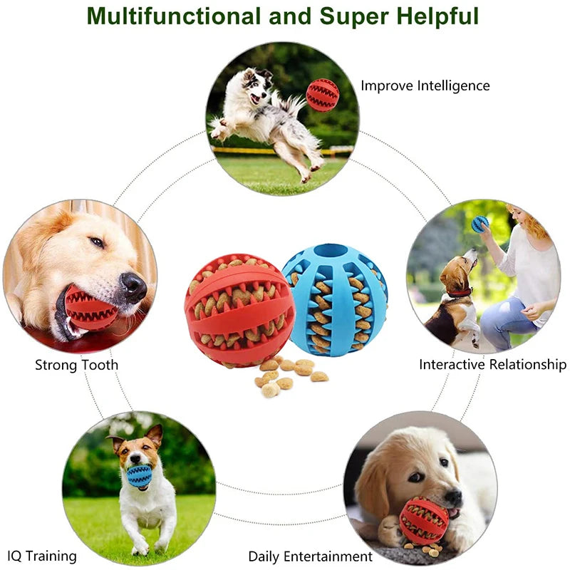 Interactive Dog Teething Ball Pet Friendly Supplies