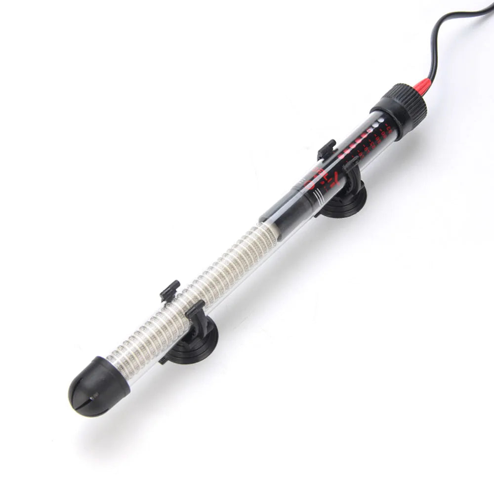 110v-220v Adjustable Temperature Thermostat Heater Rod 25W/ 50W/ 100W/ 200W/ 300W Submersible Aquarium Pet Friendly Supplies