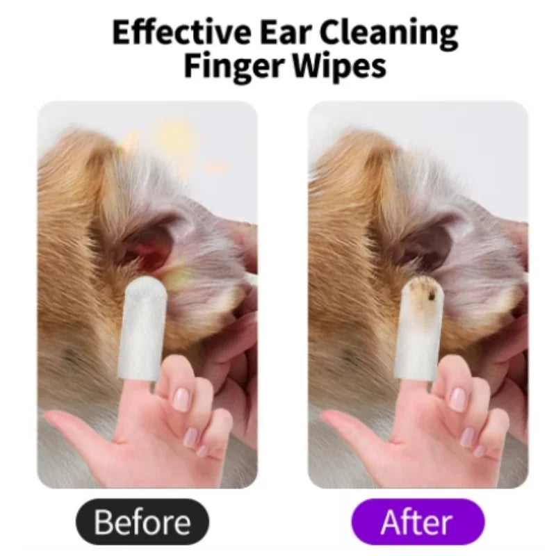 Pet Disposable Ear Cleaning Wipes Pet Friendly Supplies