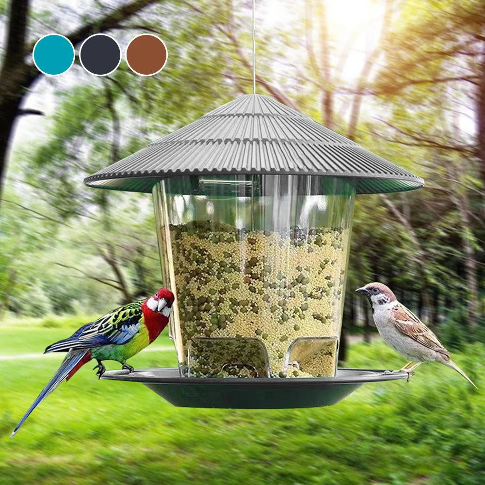 Automatic Bird Feeder Multiple Feeding Dispenser - Pet Friendly Supplies