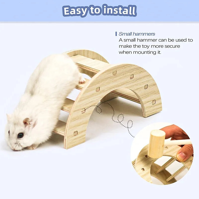 Beautiful Natural Wood Toys For Small Animals Pet Friendly Supplies