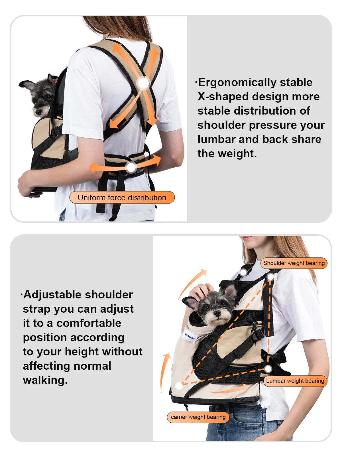 Portable Travel Chest Sling Bag For Cat Pet Friendly Supplies