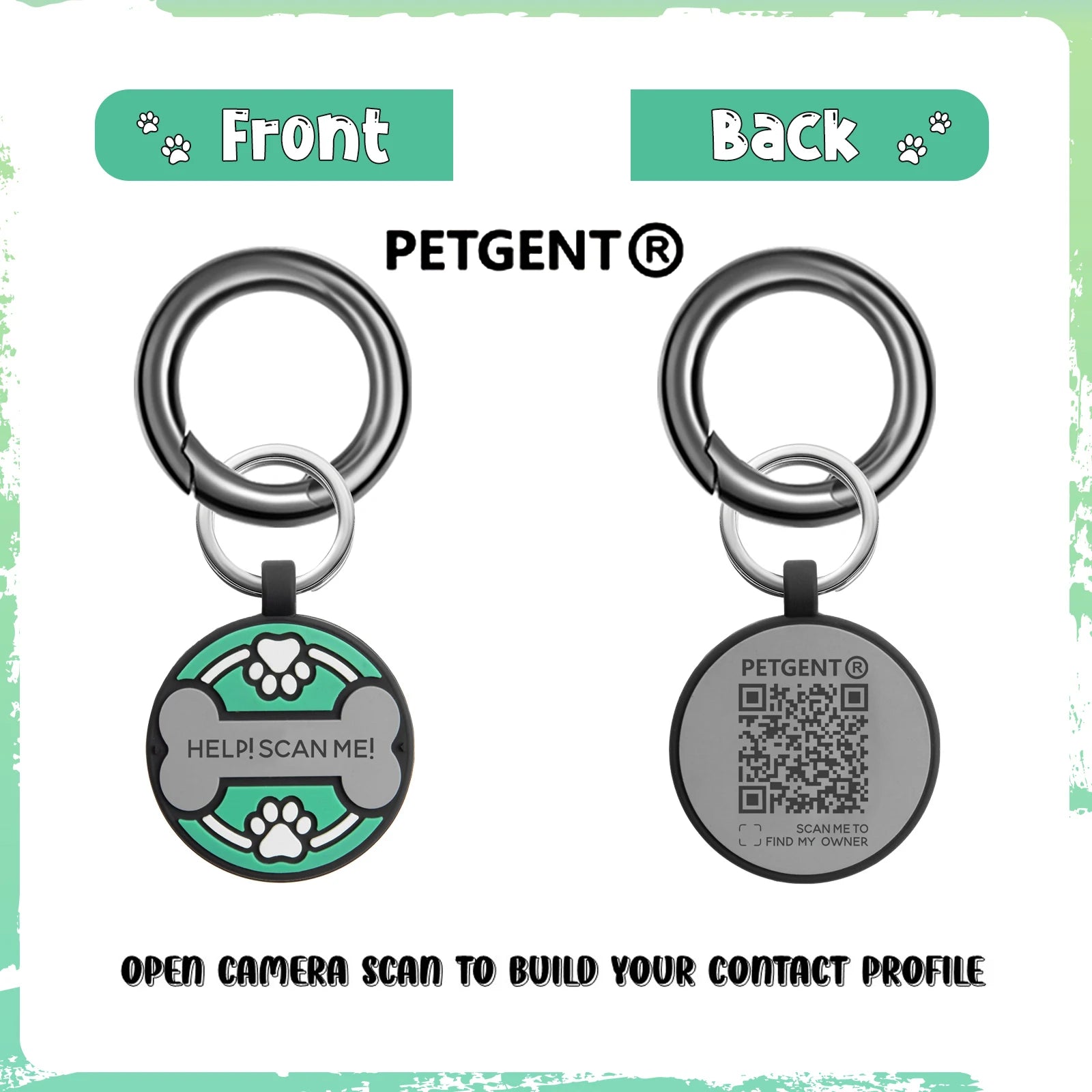 Personalised ID Tag, Scan QR Code & Get Pet Information Online - Pet Friendly Supplies