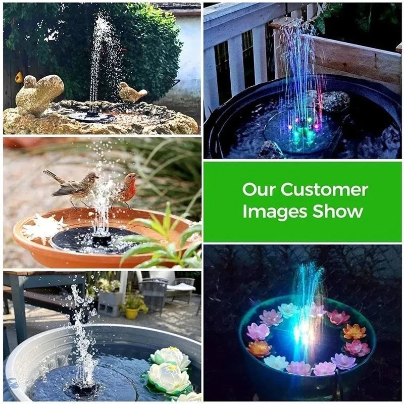 Beautiful Solar LED Fountain - Pet Friendly Supplies