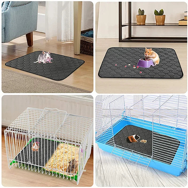 Small Animal Pet Waterproof Anti Slip Bedding Mat Highly Absorbent Pee Pad for Small Animals Pet Friendly Supplies