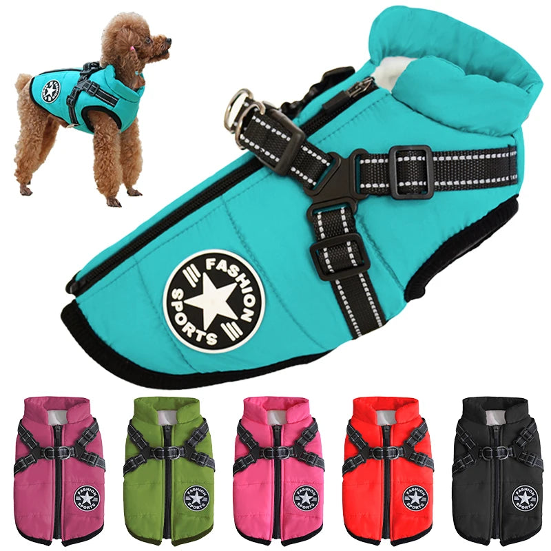 Waterproof Warm Dog Jacket Vest Pet Friendly Supplies