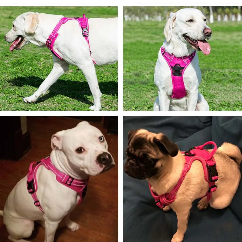 Reflective Adjustable Vest Dog Harness Pet Friendly Supplies