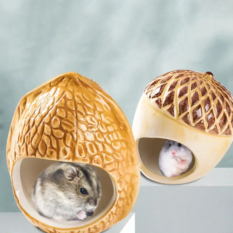 Cute Ceramic Small Pet Ceramic Nest Hideaway Pet Friendly Supplies