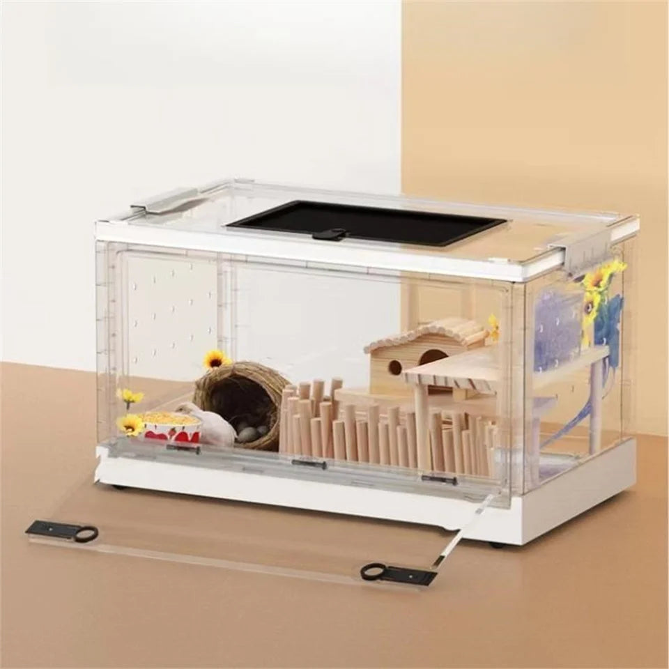 Modern Acrylic Cage For Small Pets Pet Friendly Supplies