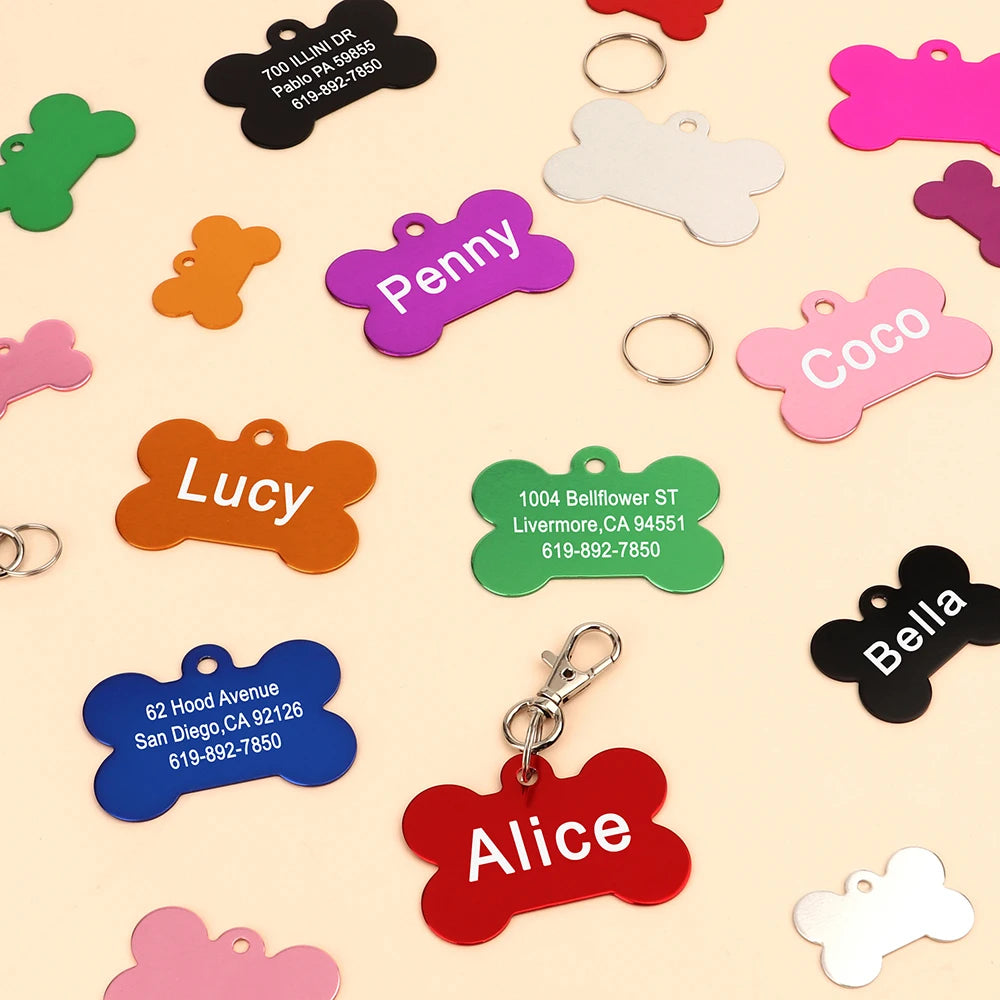 Personalized Dogs  ID Tag Pet Friendly Supplies