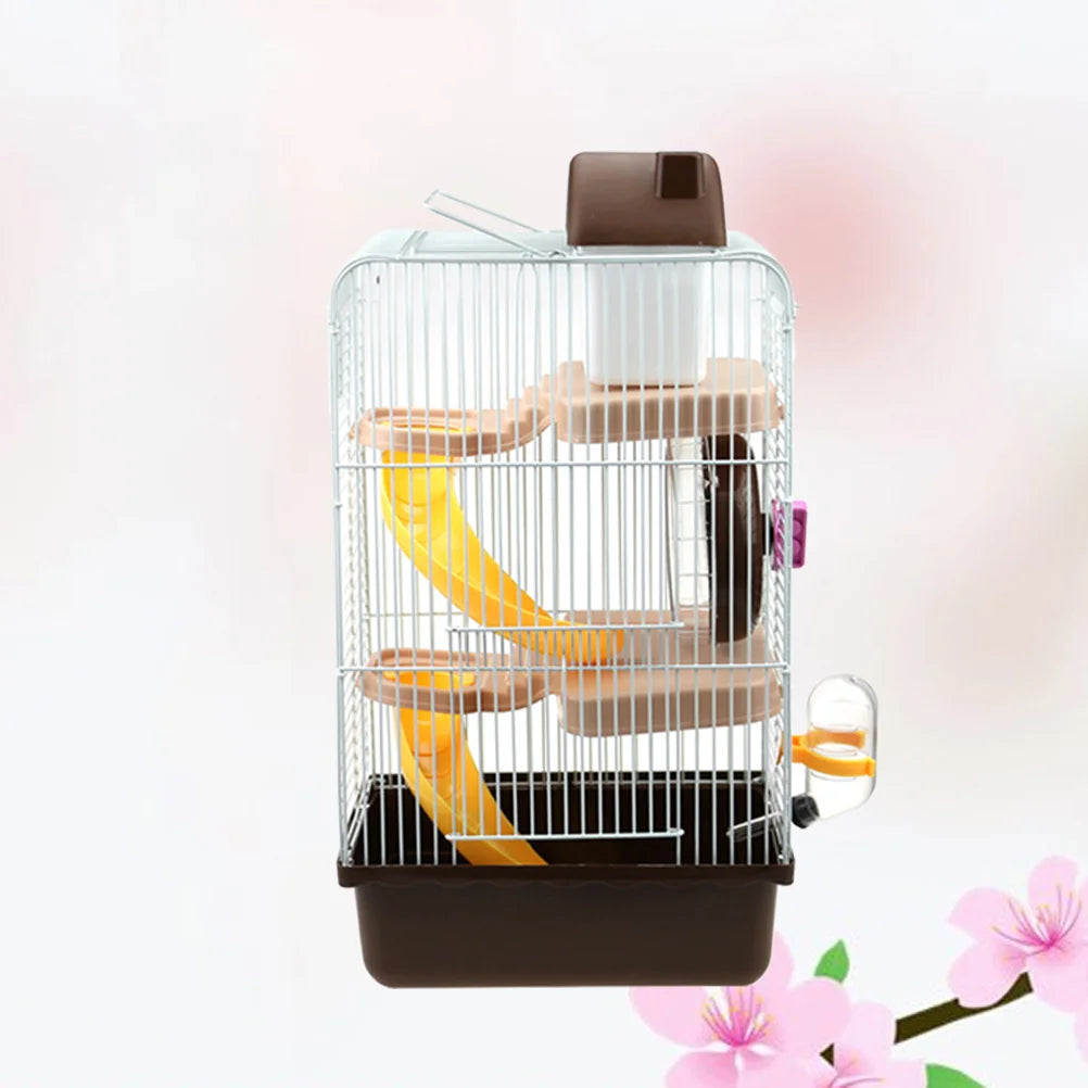 Portable Small Animal Cage Three Layer Travel Carrier Pet Friendly Supplies