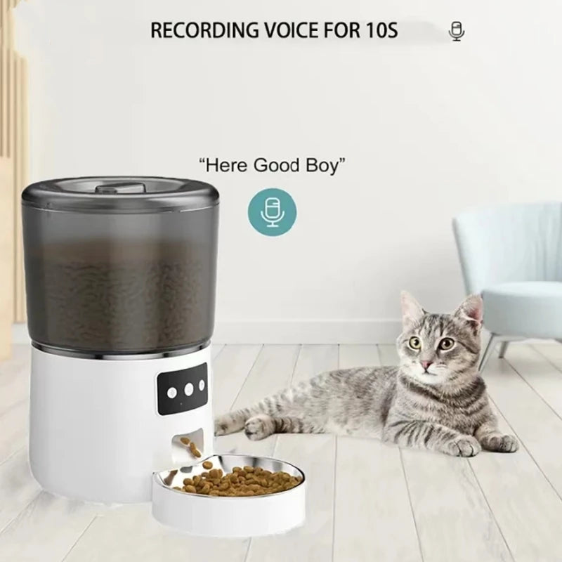 Automatic Smart Pet Feeder 4L Capacity Smart Timer