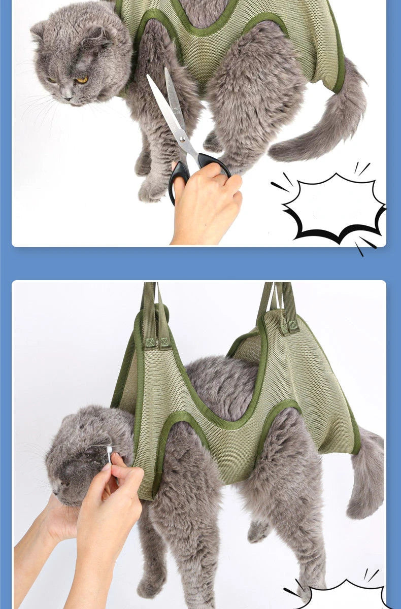 Cat Restraint Hammock Pet Friendly Supplies