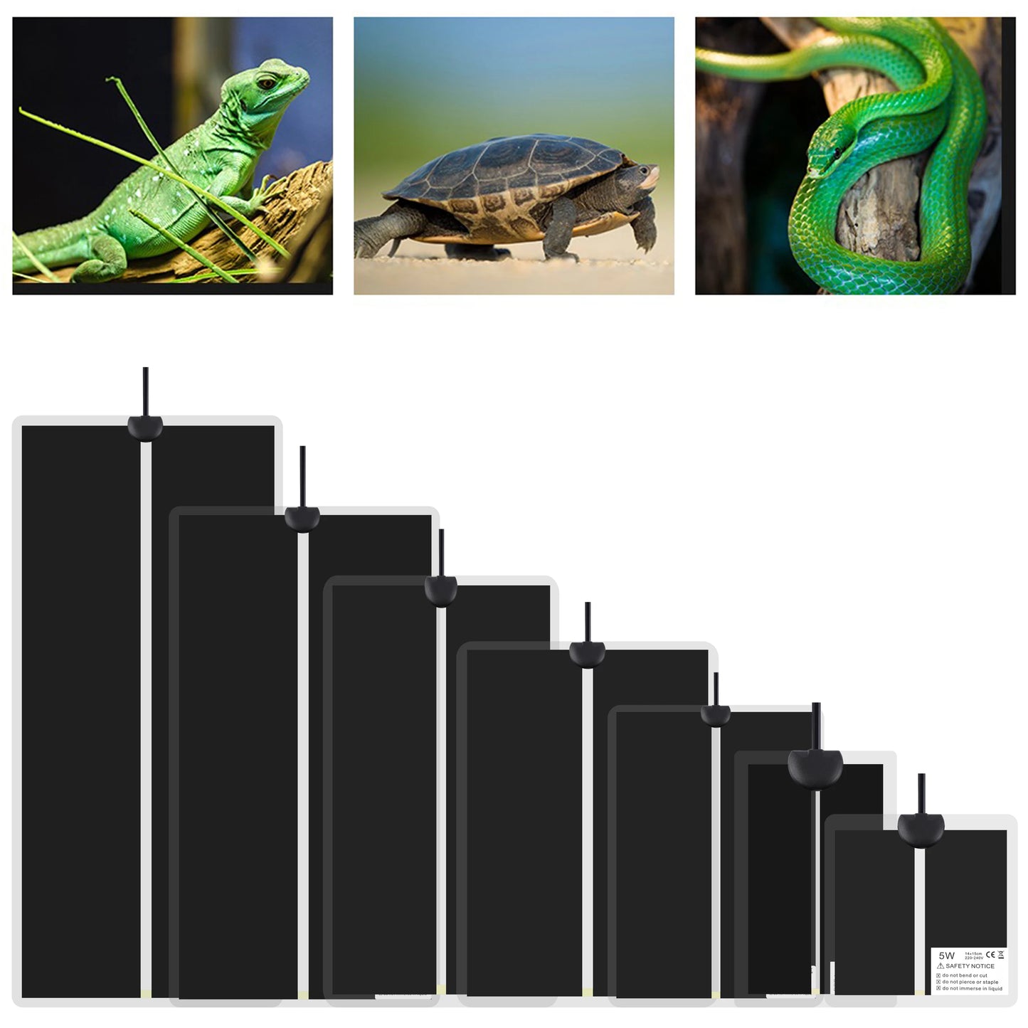 5-45W Reptiles Heat Mat Terrarium Climbing Pet Heating Pads Adjustable Temperature Controller EU Plug Pet Friendly Supplies