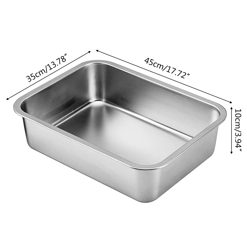 Stainless Steel Litter Box Pet Friendly Supplies