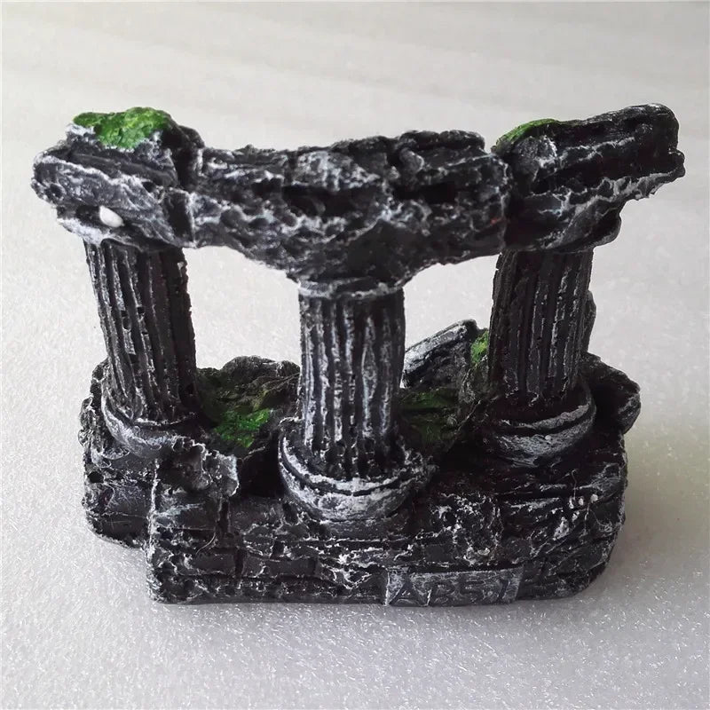 Rome Stone Pillars Decoration For Fish Tank Pet Friendly Supplies