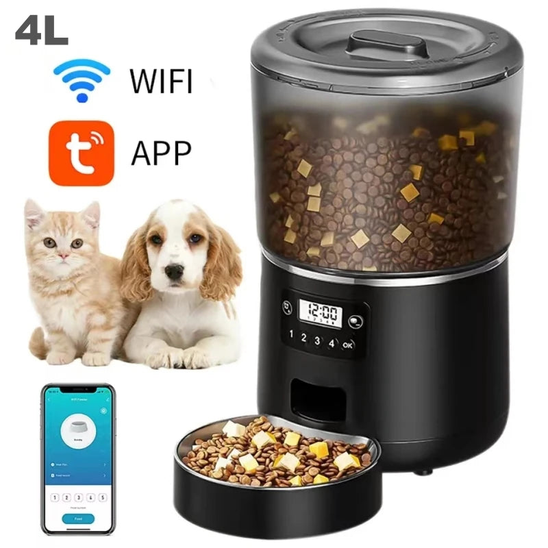 Automatic Smart Pet Feeder 4L Capacity Smart Timer