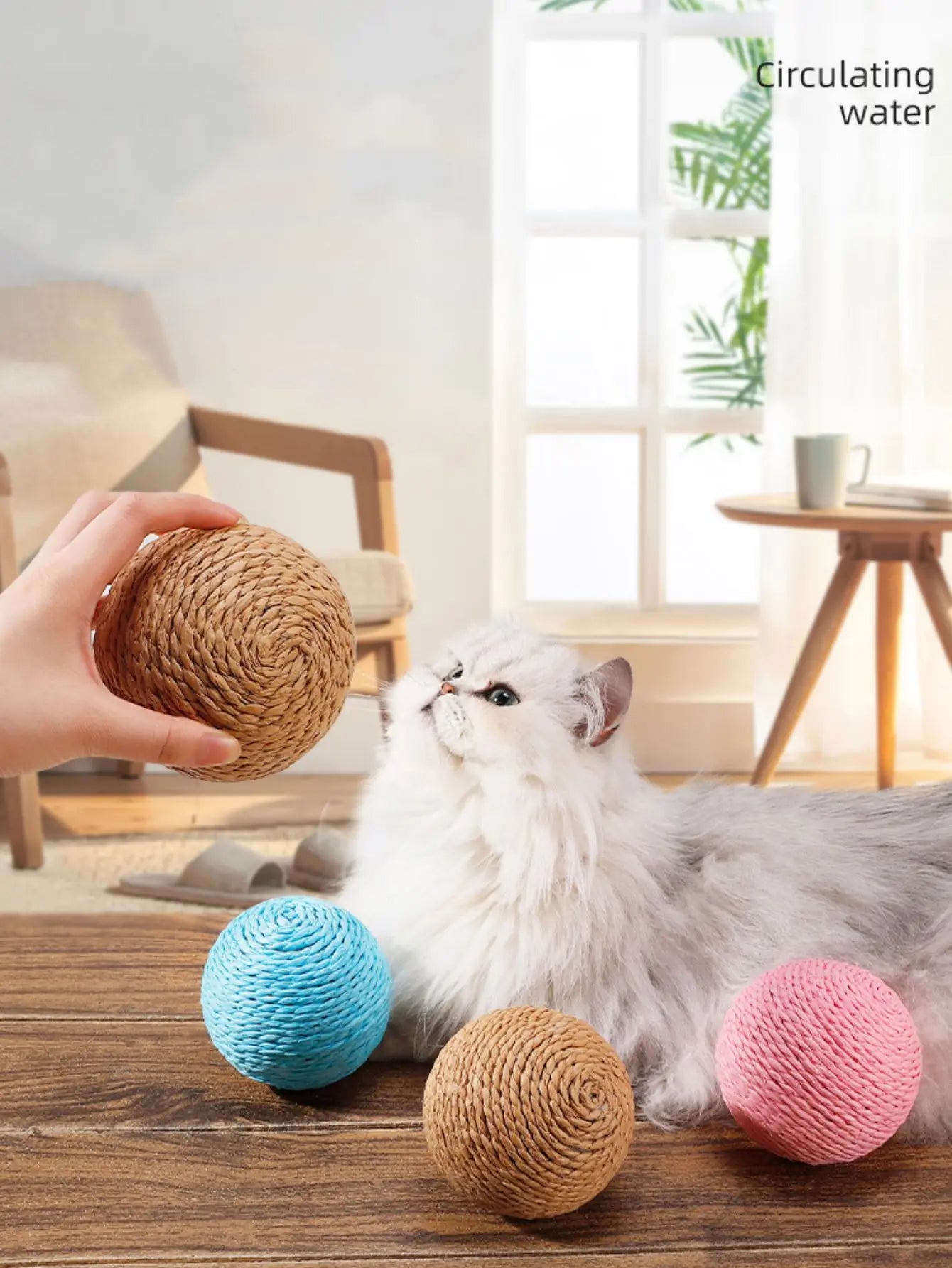 10CM Interactive Sisal Cat Scratching Ball For Teeth Cleaning Pet Friendly Supplies