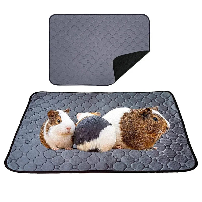 Small Animal Pet Waterproof Anti Slip Bedding Mat Highly Absorbent Pee Pad for Small Animals Pet Friendly Supplies