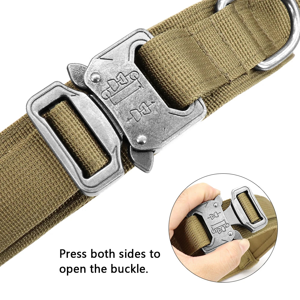 Durable Military Tactical Dog Collar Pet Friendly Supplies