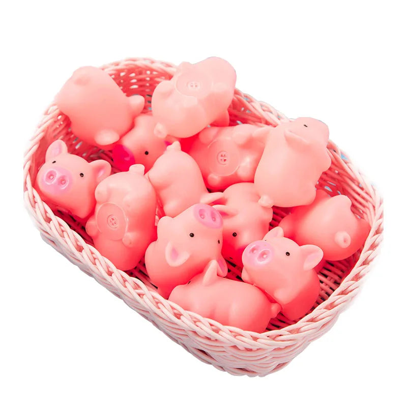 Mini Cute Pink Pig Screaming Rubber Pet Toys Pet Friendly Supplies