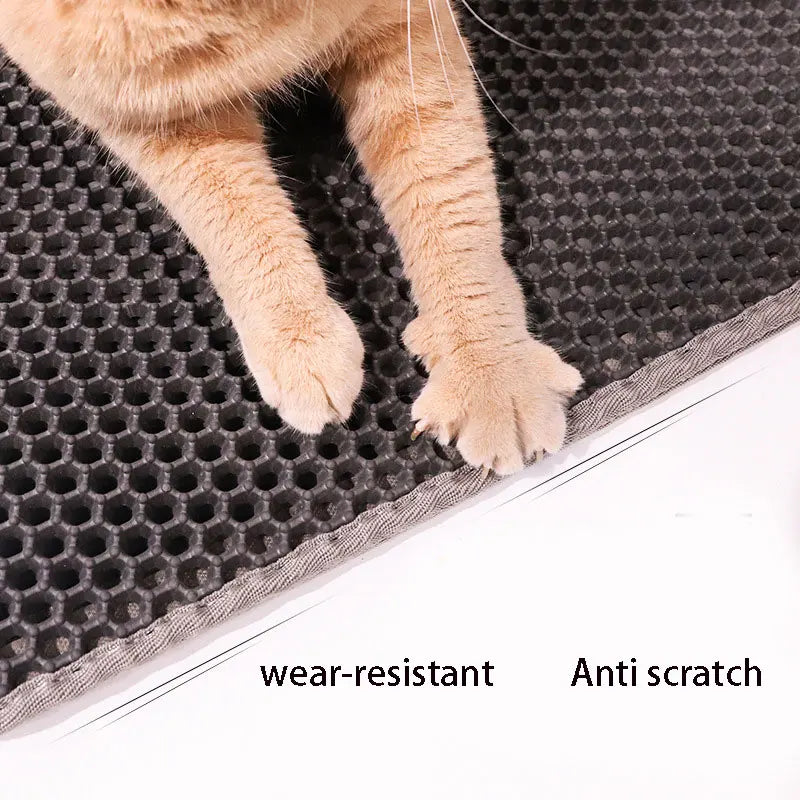 Waterproof Cat Litter Mat Double Layer Pet Friendly Supplies