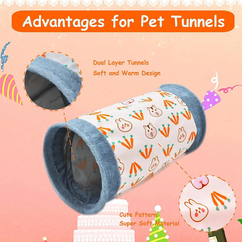 Fun Small Animal Activity Tunnel Pet Friendly Supplies